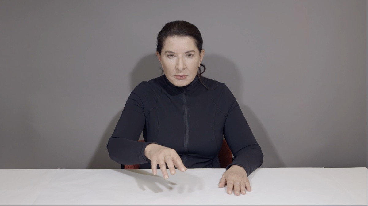 Still from the video ‘Presence and Absence’, Marina Abramović, 2022.