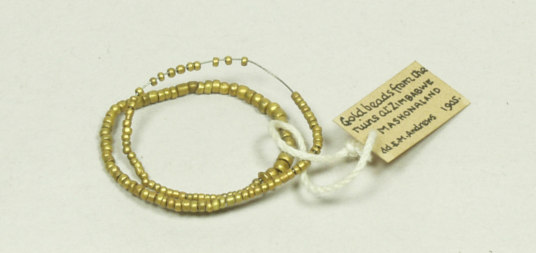 Gold beads from Great Zimbabwe