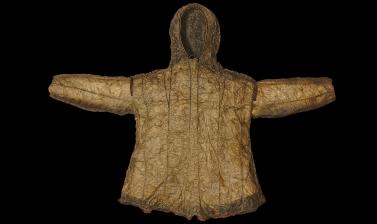 A hooded jacket (1925.11.3) after conservation