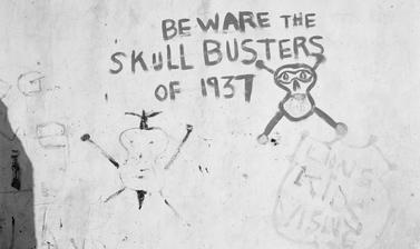 Skull Busters. Bo-Kaap, Cape Town, South Africa. Photograph by Bryan Heseltine. Circa 1949–1952. (Copyright Bryan Heseltine)