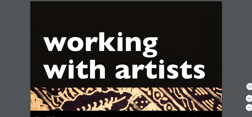 working with artists