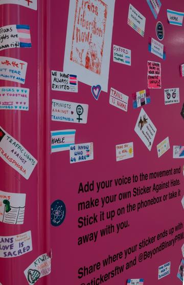 A view of the Beyond the Binary exhibition