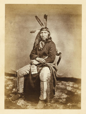 Portrait of Running Elk, 1858